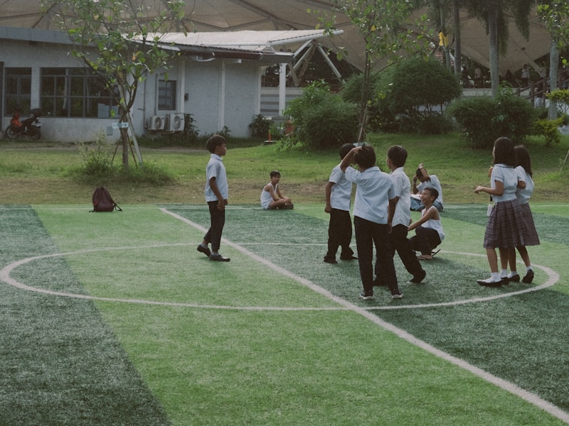 School activity day with children